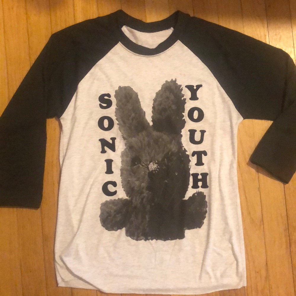 Vintage Bootleg Sonic Youth Baseball Tee XS-S
